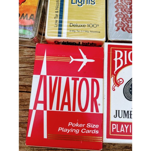 Vintage Lot of 11 Playing Card Decks Bicycle, Hoyle, Advertising NOS - Picture 5 of 11